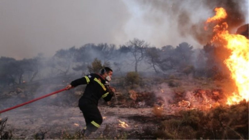 Φωτιά και στο Βόλο - Συναγερμός σε όλη την χώρα από τους ισχυρούς ανέμους