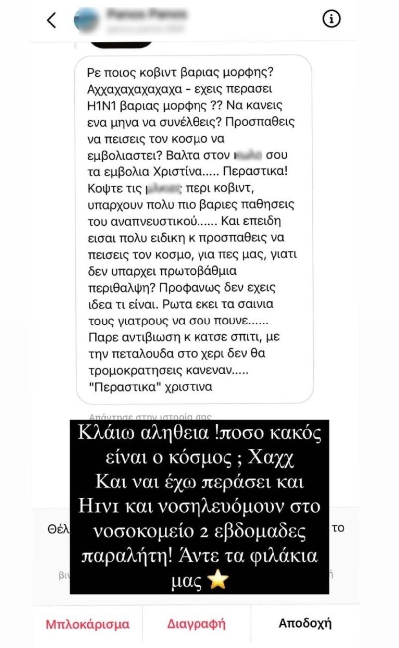 Χριστίνα Κεφαλά επίθεση από χρήστη