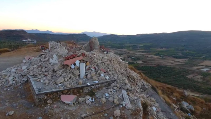 Σεισμός στη Κρήτη:  Εικόνες από drone δείχνουν το μέγεθος της καταστροφής μετά τα 5,8 Ρίχτερ