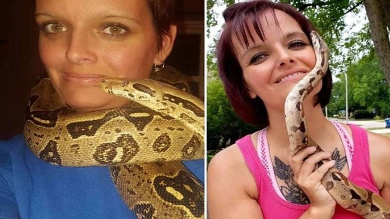 Βρέθηκε νεκρή ανάμεσα σε 140 φίδια με έναν πύθωνα τυλιγμένο στον λαιμό της