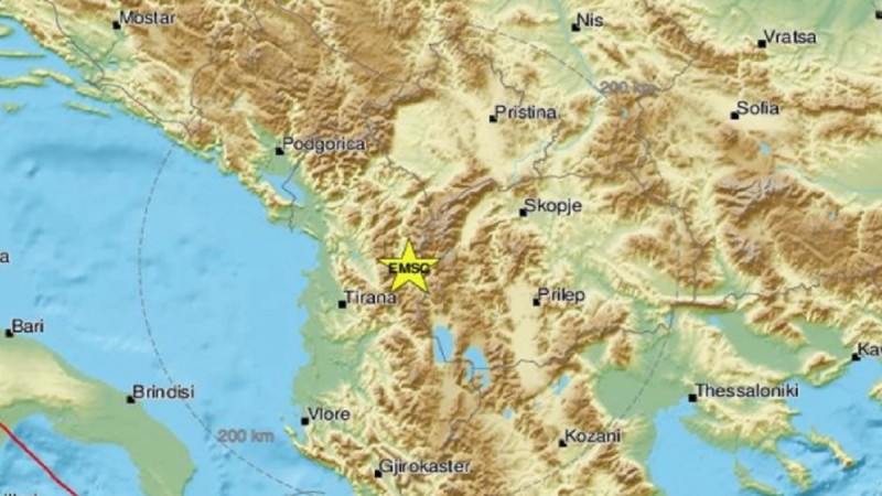 εισμός 4,7 Ρίχτερ στην Αλβανία