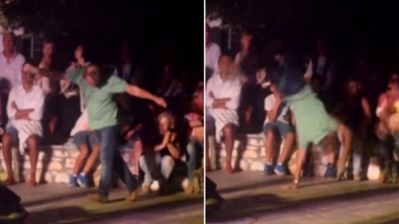 Άντρας χορεύει μερακλίδικο ζεϊμπέκικο με κωλοτούμπες και ξεσηκώνει τα πλήθη (Video)