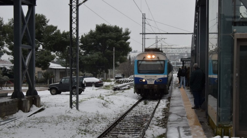 κακοκαιρία ελπίδα τρένο λιβαδειά