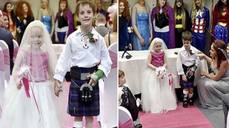 Θα κλάψετε: Μία 5χρονη σε τελικό στάδιο καρκίνου παντρεύεται τον καλύτερό της φίλο! (photos)