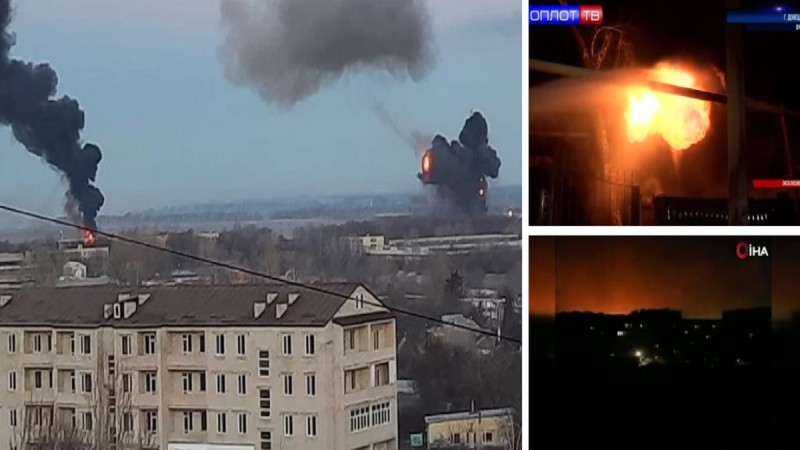 Πόλεμος στην Ουκρανία: Ξεκίνησε η ρωσική εισβολή - Εκρήξεις στο Κίεβο και σε άλλες πόλεις (Video)