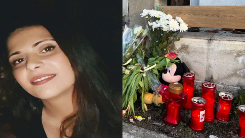 Θρήνος στη Θεσσαλονίκη: Λευκά λουλούδια και κεριά έξω από το σπίτι που κάηκαν ζωντανοί  η μητέρα με τα δυο της παιδιά
