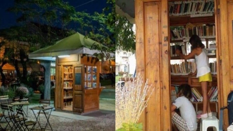 Στη Μεσσηνία περίπτερο που έπαψε να λειτουργεί μεταμορφώνεται σε δανειστική βιβλιοθήκη