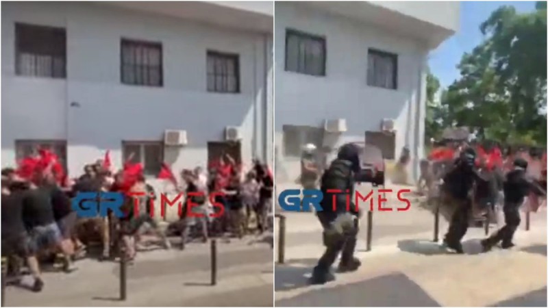 ΑΠΘ: Νέα επεισόδια και πετροπόλεμος μεταξύ φοιτητών και Αστυνομίας (video)
