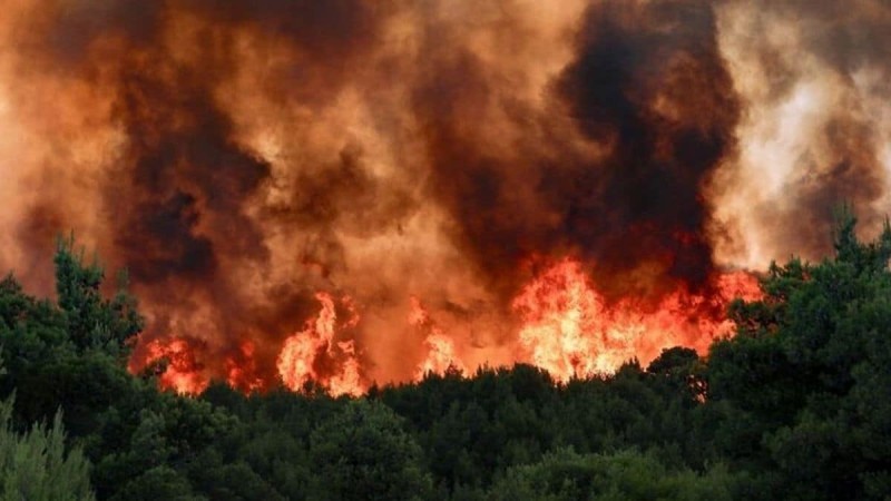 Συναγερμός ξανά στην Εύβοια: Μεγάλη φωτιά στο Αλιβέρι!