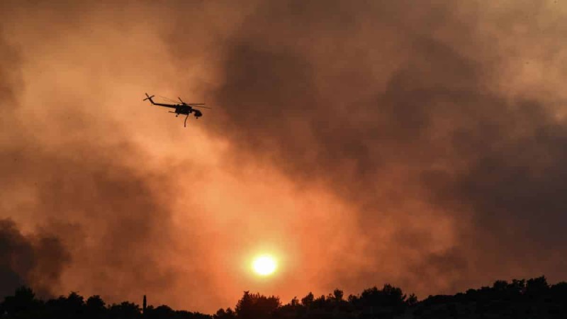 Συναγερμός στο Ρέθυμνο - Φωτιά στην Αγία Γαλήνη