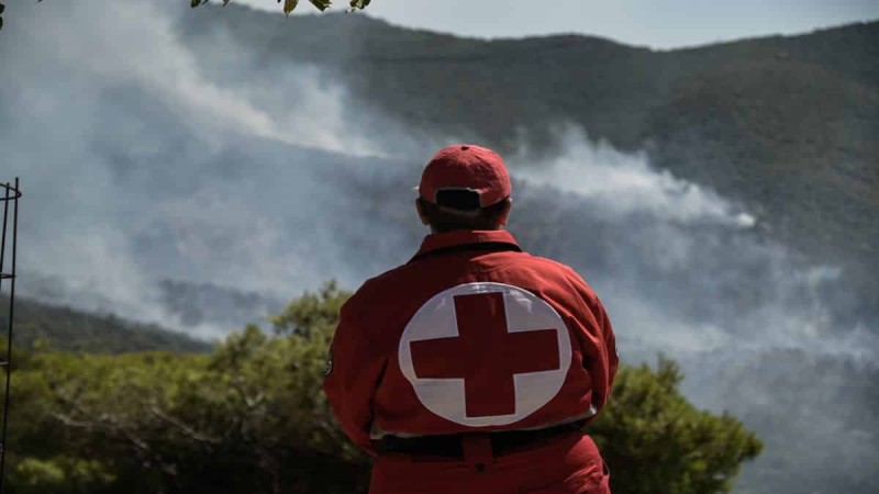  Φωτιά στο Μαρούσι - Κινητοποίηση της Πυροσβεστικής