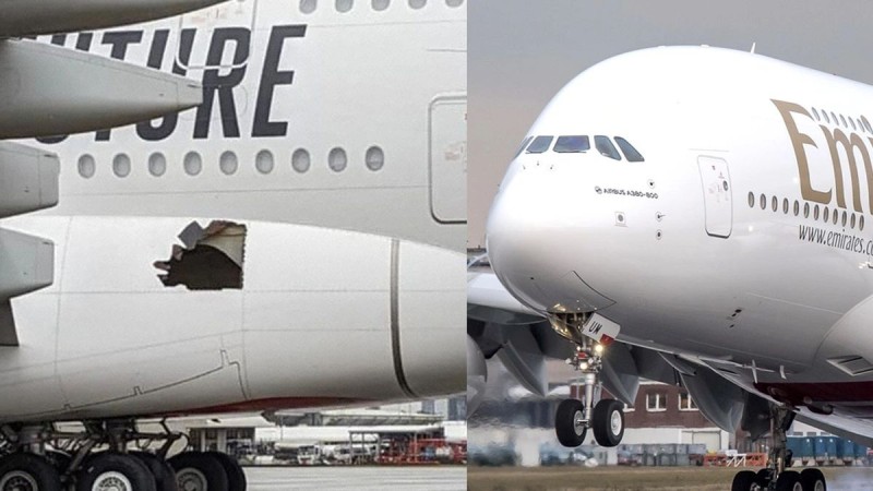 Αεροσκάφος της Emirates πέταξε από το Ντουμπάι στην Αυστραλία έχοντας τρύπα στην άτρακτο (video)