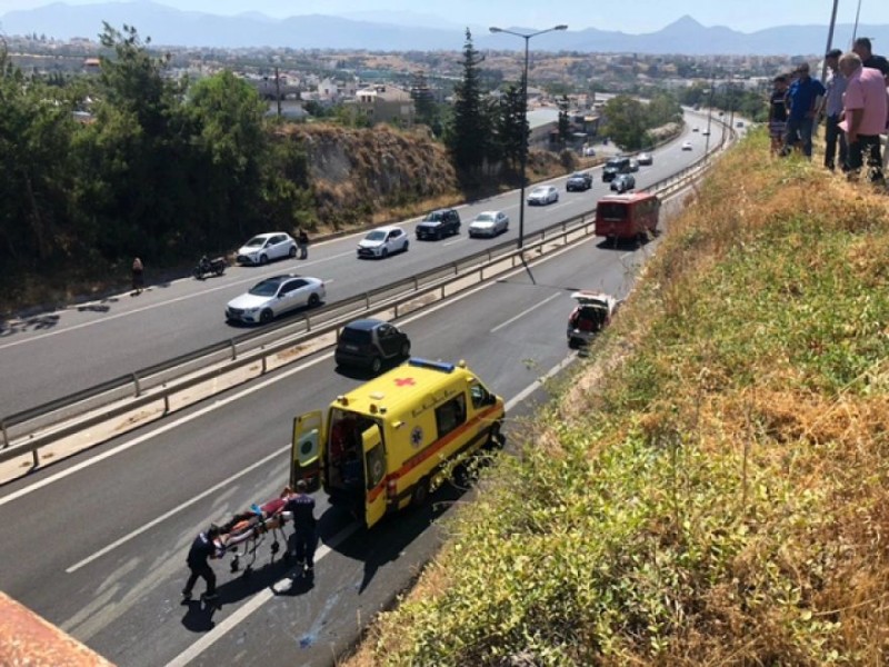 Τραγωδία στον ΒΟΑΚ: Ένας νεκρός και δύο τραυματίες σε τροχαίο στο Ηράκλειο