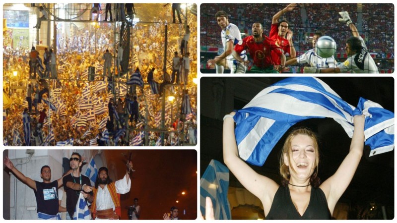 Euro 2004: Οι ξέφρενοι πανηγυρισμοί των Ελλήνων σε κάθε γωνιά του πλανήτη! Η γαλανόλευκη τρέλα 18 χρόνια μετά την κατάκτηση της ευρωπαϊκής κορυφής!