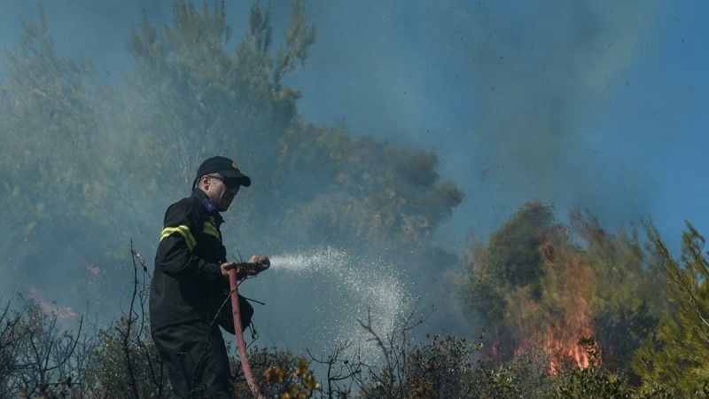 Φωτιά στο Σχηματάρι - Συναγερμός στην Πυροσβεστική