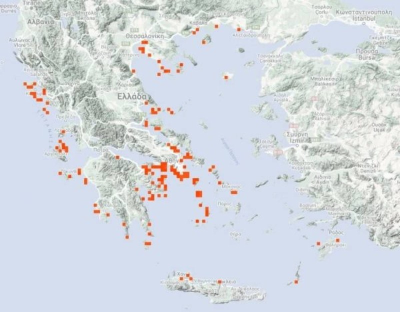 Μωβ μέδουσες: Ο χάρτης με τις πιο επικίνδυνες παραλίες στην Ελλάδα