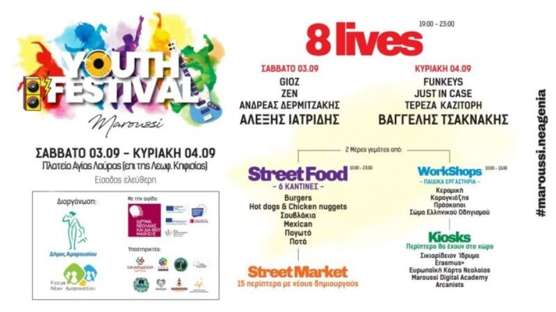Με την υποστήριξη της ΚΕΔΑ το 1ο Youth Festival που διοργανώνει ο Δήμος Αμαρουσίου