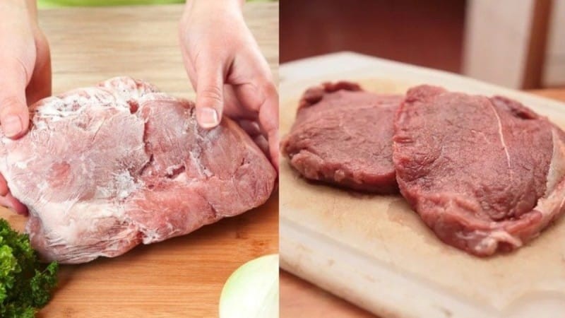 Ξεχάστε το φούρνο μικροκυμάτων: Αυτός είναι ο καλύτερος τρόπος για να ξεπαγώσετε το κρέας (video)