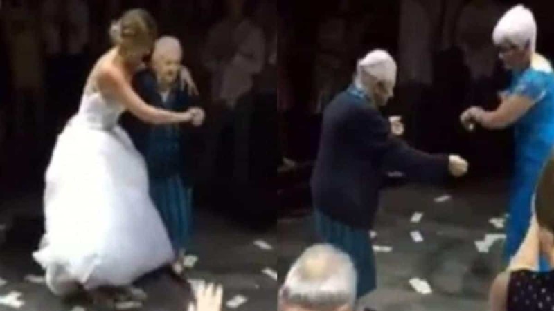 Το «βαρύ» ζεϊμπέκικο 98χρονης Ελληνίδας γιαγιάς στον γάμο της εγγονής της που συγκινεί (Video)