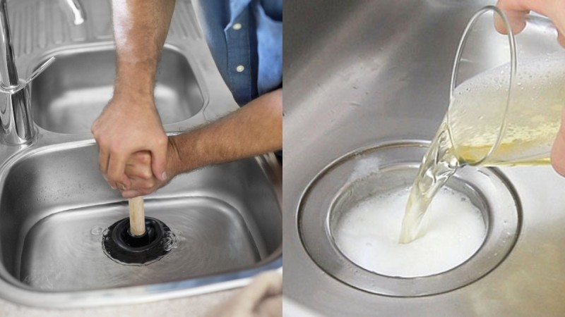 Ξεβούλωμα δευτερολέπτων: Καθαρίστε τον νιπτήρα του μπάνιου σε δευτερόλεπτα ανακατεύοντας μαγειρική σόδα με άλλα 2 υλικά