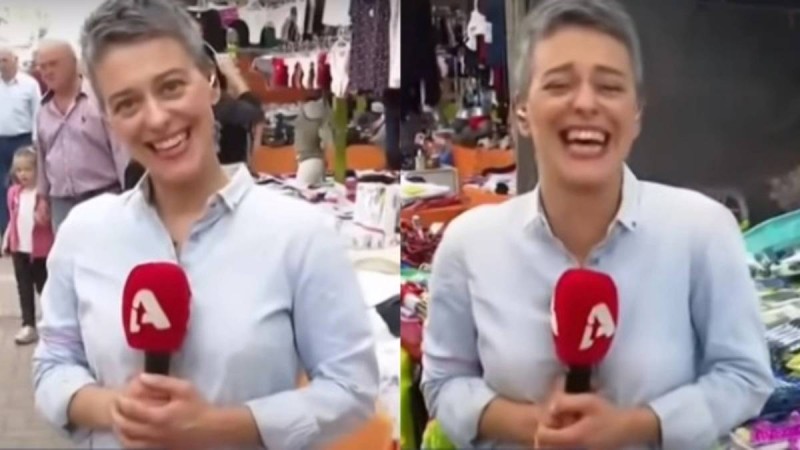 Εντάξει, μιλάμε για πολύ κλάμα! Viral η Λαρισαία ρεπόρτερ που δεν σταματούσε να γελάει - «Πόσα τσίπουρα έχεις πιει;» (video)