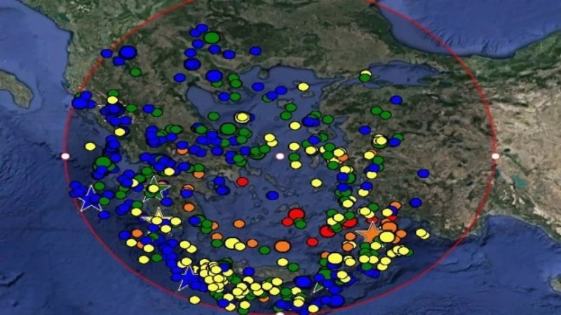Σεισμός στην Ελλάδα: Πρόβλεψη για πολλά ρίχτερ στη χώρα – Οι «κόκκινες» περιοχές (video)