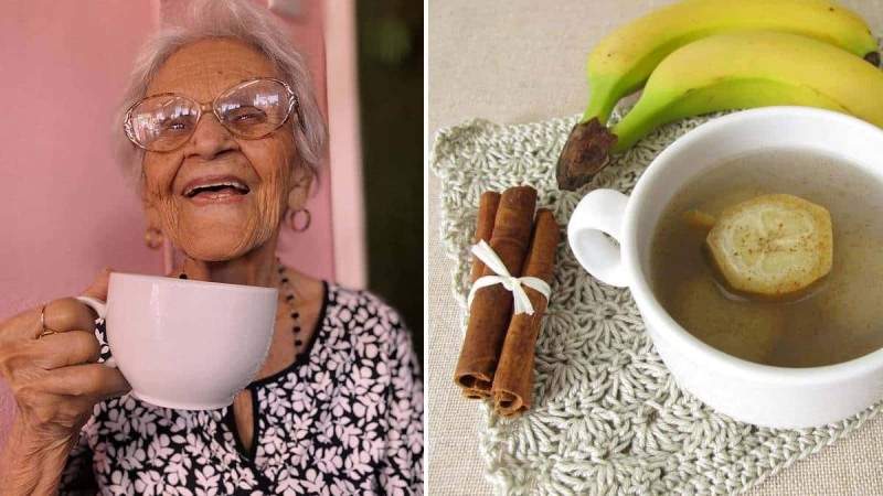 Γιαγιά πίνει τσάι μπανάνας και κοιμάται σαν... πουλάκι!