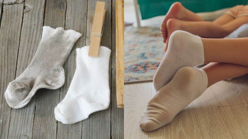 Λευκές κάλτσες: Το κόλπο με το λεμόνι για να τις διατηρήσετε πεντακάθαρες χωρίς να ξεθωριάσουν