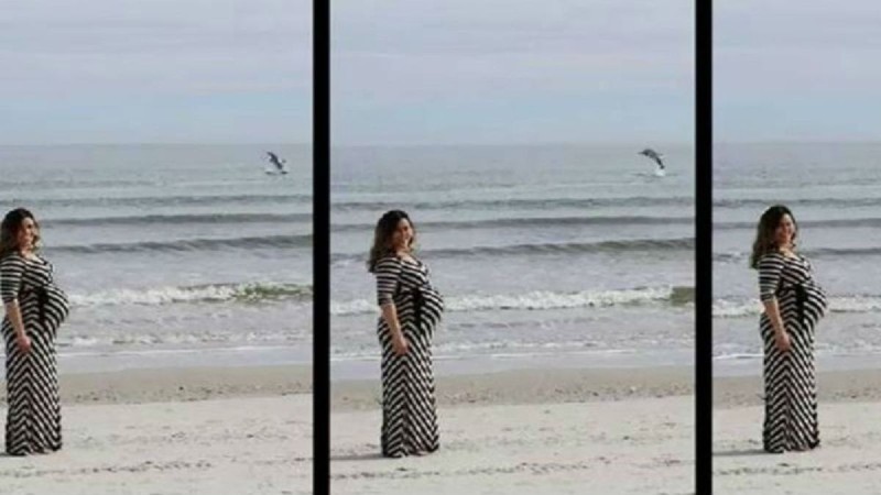 Άνδρας φωτογραφίζει την έγκυο γυναίκα του - Ξαφνικά παρατηρεί μια απίστευτη λεπτομέρεια όταν επιστρέφει σπίτι