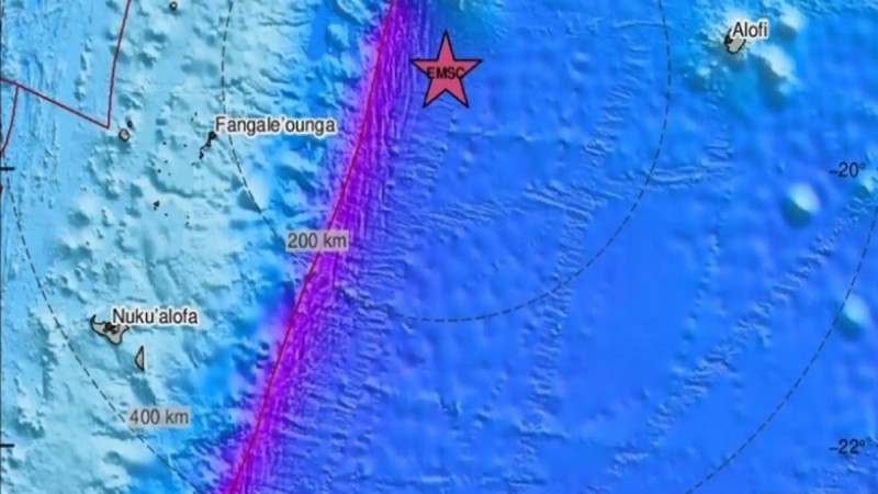 Ισχυρός σεισμός 7,1 Ρίχτερ στην Τόνγκα - Συναγερμός για τσουνάμι