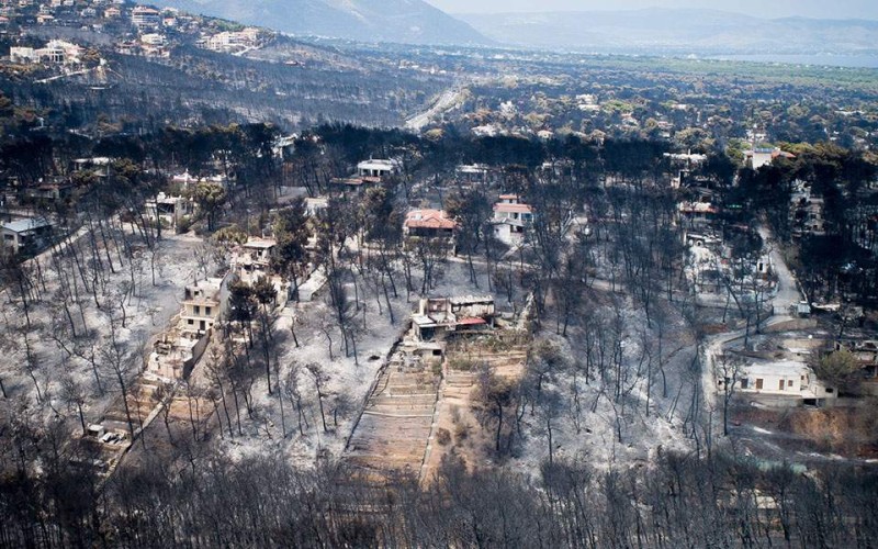 Εικόνες φρίκης από την πυρκαγιά στο Μάτι