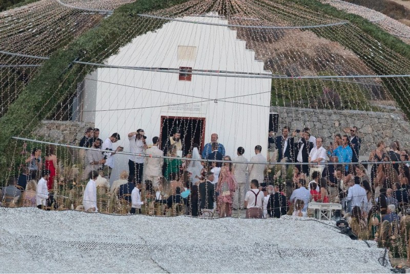 γάμος Εριέττας Κούρκουλου και Βύρωνα Βασιλειάδη καλεσμένοι