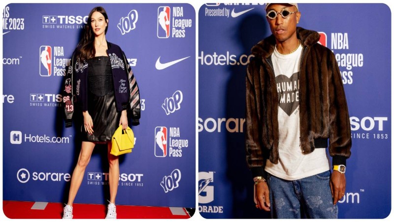 Pharrel Williams, Karlie Kloss και πολλοί ακόμη celebrities στο ΝΒΑ Paris Game 2023