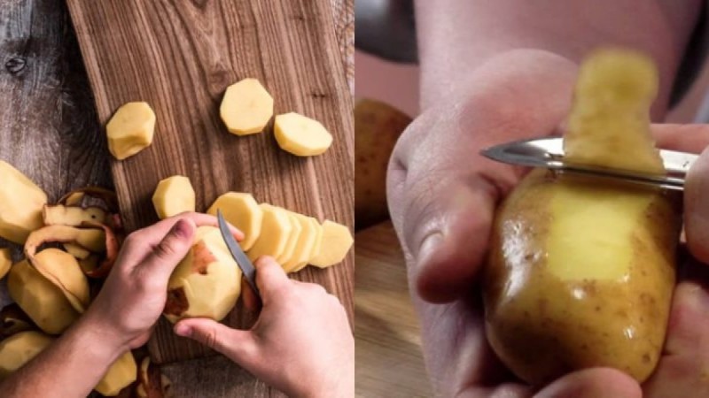 «Γυμνές» πατάτες σε χρόνο μηδέν: Το έξυπνο κόλπο για γρήγορο και εύκολο καθάρισμα!