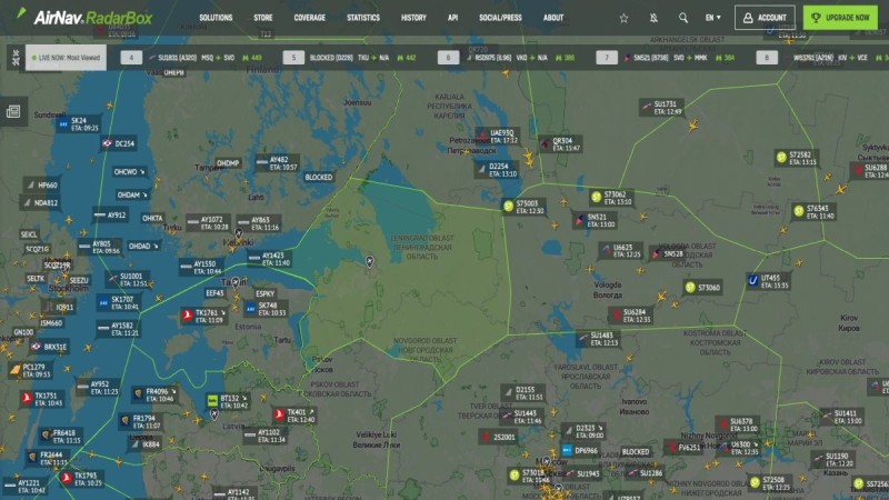 Συναγερμός στην Αγία Πετρούπολη: Απογειώθηκαν καταδιωκτικά, αναστέλλονται πτήσεις λόγω «ιπτάμενου αντικειμένου»