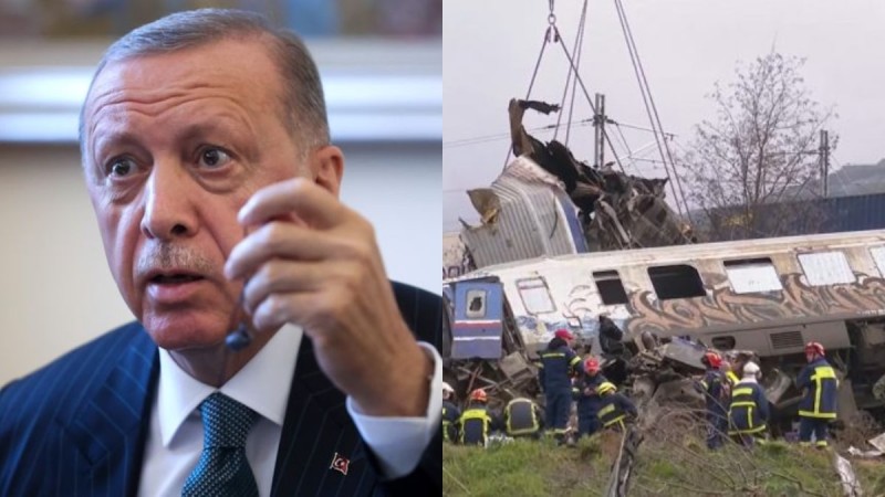 Τραγωδία στα Τέμπη: Συλλυπητήριο μήνυμα Ερντογάν για το πολύνεκρο δυστύχημα