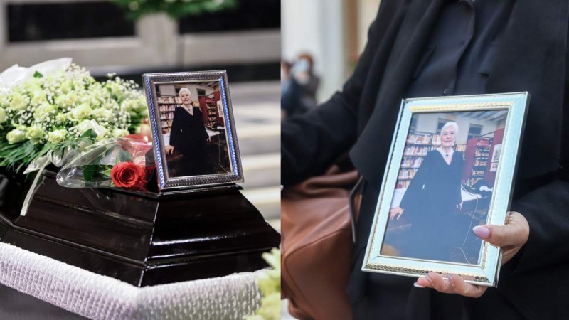 «Αντίο μεγάλη Κυρία»: Συγκίνηση στο ύστατο χαίρε στη σπουδαία Κατερίνα Χέλμη - Ποιοι ήταν παρόντες στην κηδεία (photos)