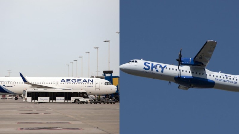 «Πόλεμος» για Aegean και Sky Express: Οι επόμενες κινήσεις στη «μάχη» των εταιρειών
