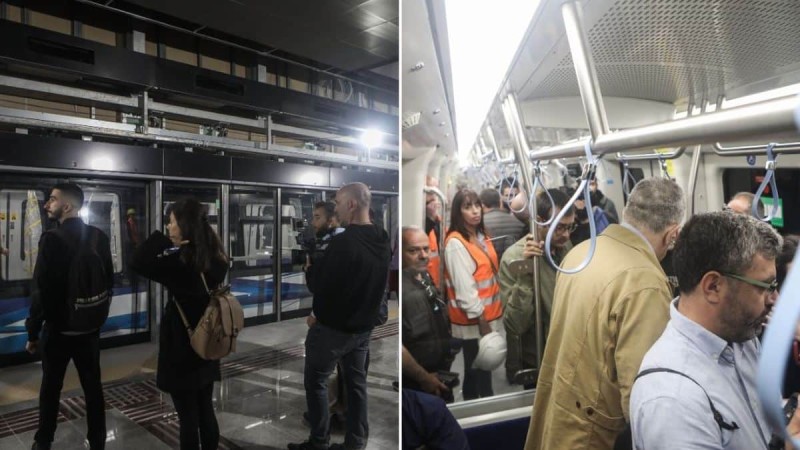 Είναι γεγονός: Το Μετρό της Θεσσαλονίκης πραγματοποίησε το πρώτο του δρομολόγιο με επιβάτες! Δείτε βίντεο και φωτογραφίες