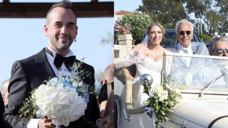 Παντρεύτηκαν ο Πάνος Μουζουράκης και η Μαριλού Κόζαρη - Οι καλεσμένοι που παρευρέθησαν στον γάμο τους