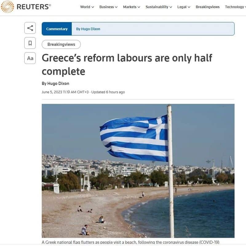 Reuters: Η επόμενη ημέρα στην Ελλάδα και ο παραλληλισμός με τους άθλους του Ηρακλή - Θα κερδίσει ο Μητσοτάκης το στοίχημα;