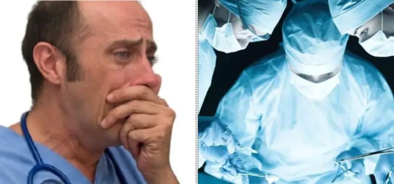 Γιατρός βγαίνει από το χειρουργείο κλαίγοντας
