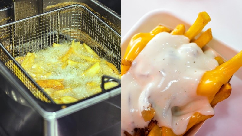 Τηγανητές πατάτες με τυριά και τσένταρ σως - Θα ξετρελάνουν μικρούς και μεγάλους