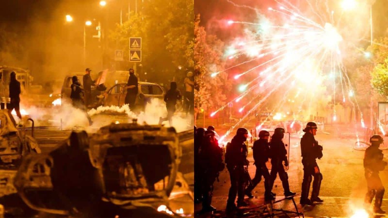 «Μπαρουταποθήκη» η Γαλλία: 6η νύχτα μεγάλων ταραχών στους δρόμους - 78 συλλήψεις και φωτιά στο κέντρο της Λυών (video)
