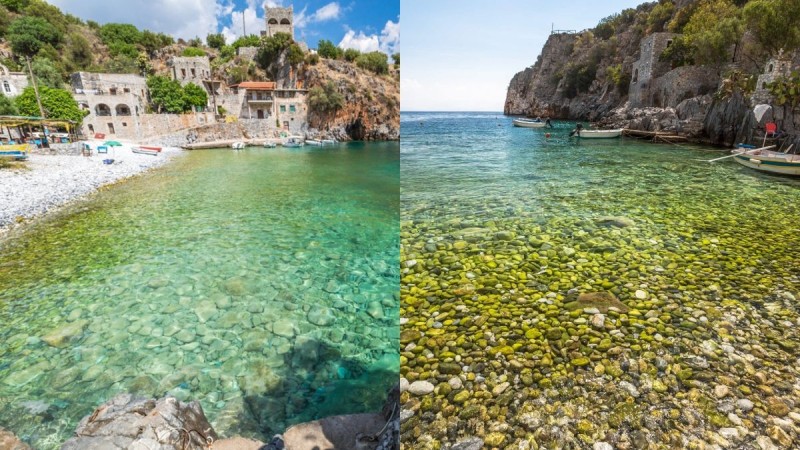 Ο κρυμμένος «θησαυρός» της Μάνης: Η παραλία με τα γαλαζοπράσινα νερά που σε κάνει να νιώθεις σεβασμό για το μεγαλείο της φύσης