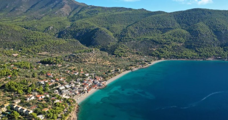 Νερά σαν πισίνα και καταπράσινο τοπίο: Η παραλία 1,5 ώρα από την Αθήνα με τα καταγάλανα νερά και την πλούσια βλάστηση που θυμίζει παράδεισο