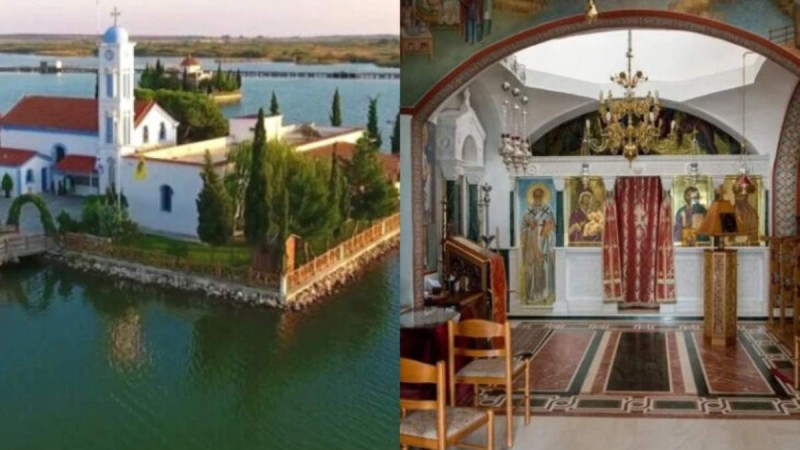 Παραμυθένια ομορφιά: Το ωραιότερο μοναστήρι της Ελλάδας βρίσκεται σε 2 νησάκια που τα ενώνει μια ξύλινη γέφυρα