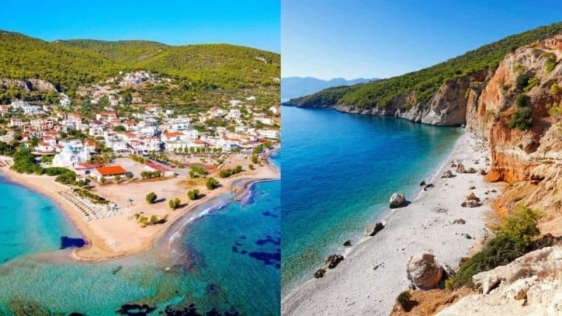 Διακοπές με 13,50 ευρώ: Το πανέμορφο νησί μια «ανάσα» από την Αθήνα με τις παραλίες «διαμάντια»