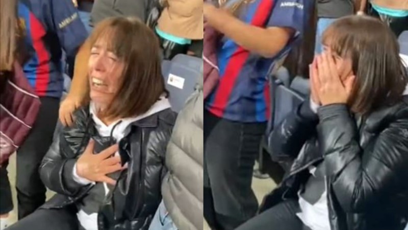 Η μάνα είναι μάνα: Σκόραρε στα 34 δευτερόλεπτα στο ντεμπούτο του με την Μπαρτσελόνα και η μητέρα του ξέσπασε σε κλάματα (video)
