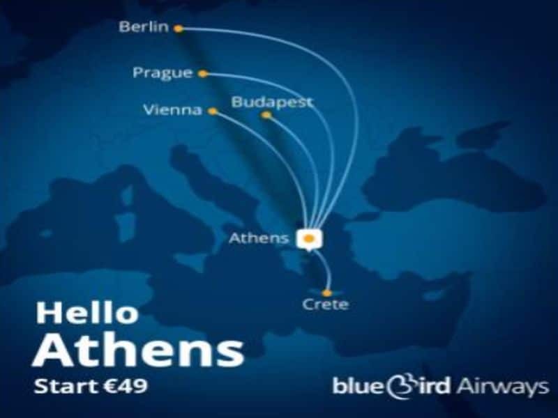 Blue Bird Airways: Νέα Δρομολόγια από Αθήνα από Νοέμβριο 2023